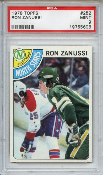 1978 Topps 252 Ron Zanussi PSA MINT 9