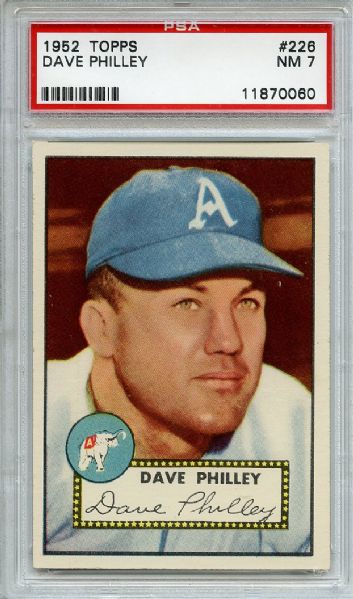 1952 Topps 226 Dave Philley PSA NM 7