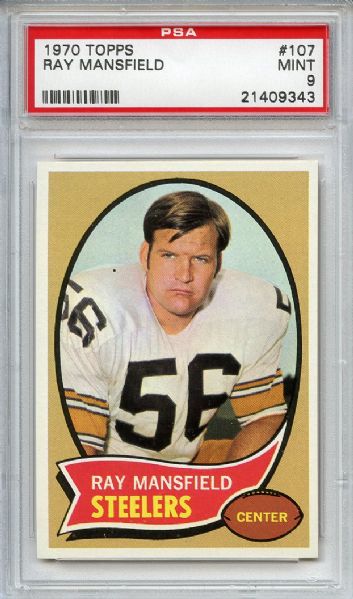 1970 Topps 107 Ray Mansfield PSA MINT 9