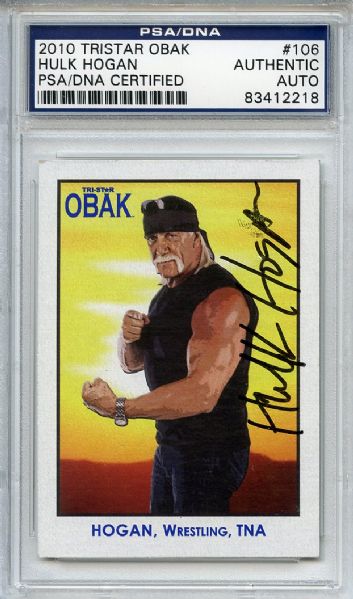 Hulk Hogan Signed 2010 Tristar Obak PSA/DNA