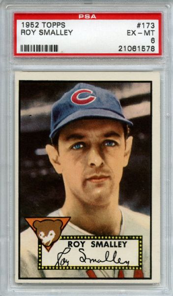1952 Topps 173 Roy Smalley PSA EX-MT 6