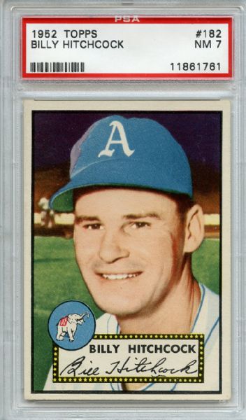 1952 Topps 182 Billy Hitchcock PSA NM 7
