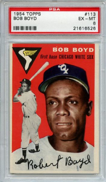 1954 Topps 113 Bob Boyd PSA EX-MT 6