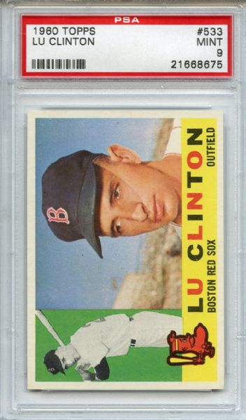 1960 Topps 533 Lu Clinton PSA MINT 9