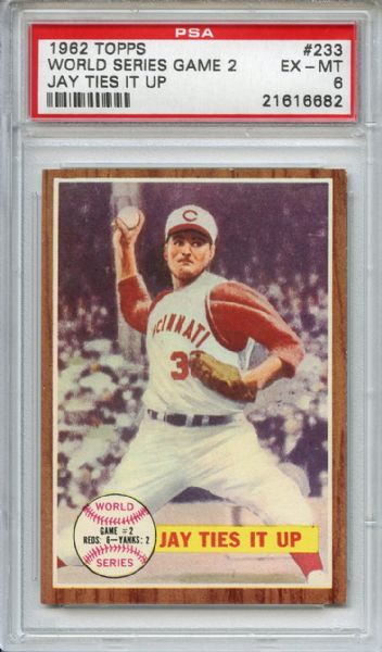 1962 Topps 233 World Series Game 2 PSA EX-MT 6
