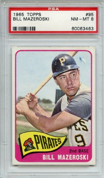 1965 Topps 95 Bill Mazeroski PSA NM-MT 8