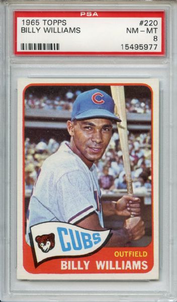 1965 Topps 220 Billy Williams PSA NM-MT 8