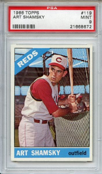 1966 Topps 119 Art Shamsky PSA MINT 9