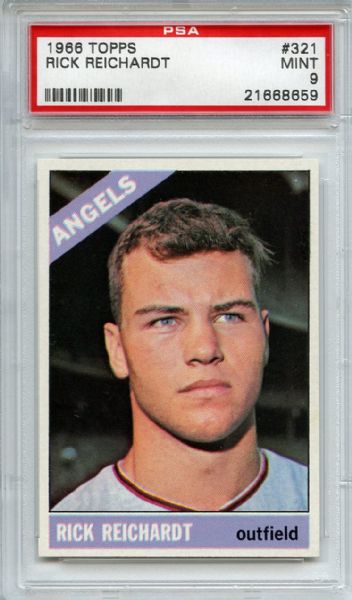 1966 Topps 321 Rick Reichardt PSA MINT 9