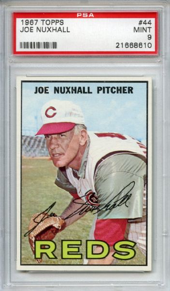 1967 Topps 44 Joe Nuxhall PSA MINT 9