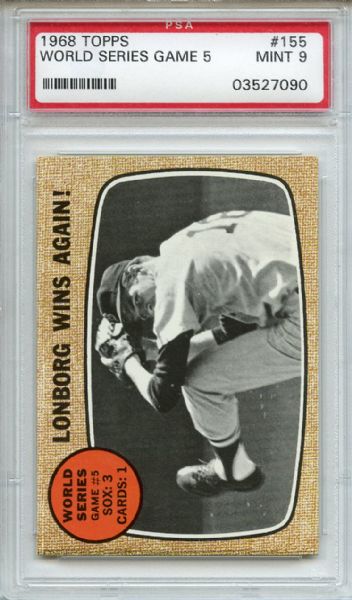 1968 Topps 155 World Series Game 5 PSA MINT 9