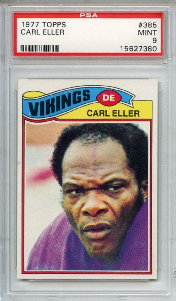 1977 Topps 385 Carl Eller PSA MINT 9