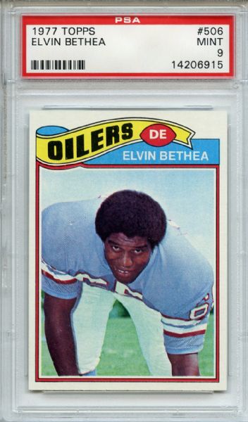 1977 Topps 506 Elvin Bethea PSA MINT 9