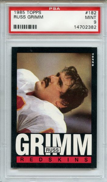 1985 Topps 182 Russ Grimm PSA MINT 9