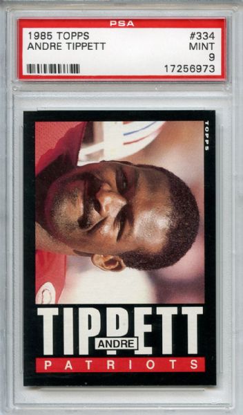 1985 Topps 334 Andre Tippett PSA MINT 9
