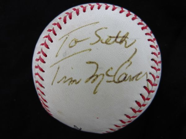 Tim McCarver Signed Baseball PSA/DNA