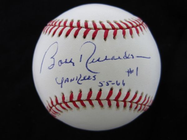 Bobby Richardson Yankees 55-66,  #1 Signed Official American League Baseball PSA/DNA