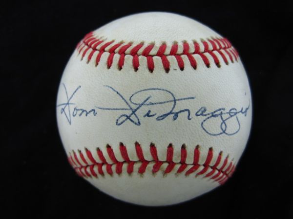 Dom DiMaggio Signed Official American League Baseball PSA/DNA