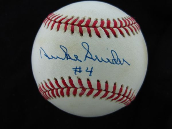 Duke Snider #4 Signed Official National League Baseball PSA/DNA