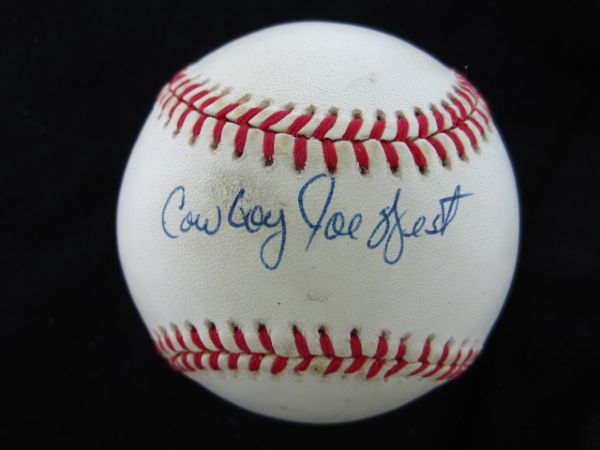 Cowboy Joe West Signed Official National League Baseball PSA/DNA