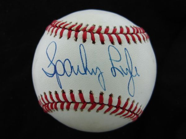 Sparky Lyle Signed Official American League Baseball PSA/DNA