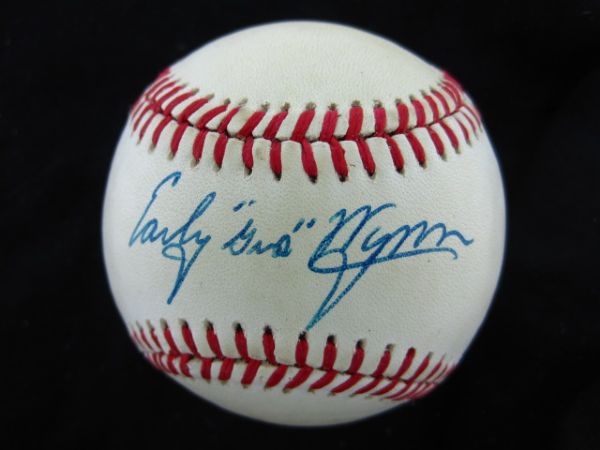 Early Gus Wynn Signed Official American League Baseball PSA/DNA