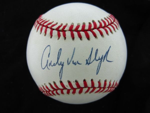 Andy Van Slyke Signed Official National League Baseball PSA/DNA