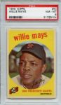 1959 Topps 50 Willie Mays PSA NM-MT 8