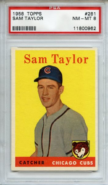 1958 Topps 281 Sam Taylor PSA NM-MT 8