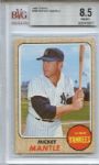 1968 Topps 280 Mickey Mantle BVG NM-MT+ 8.5