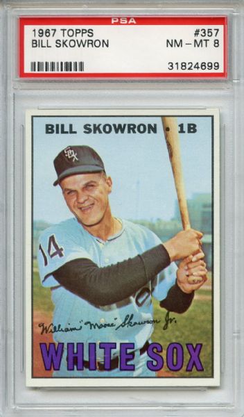 1967 Topps 357 Bill Skowron PSA NM-MT 8