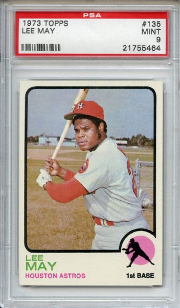 1973 Topps 135 Lee May PSA MINT 9