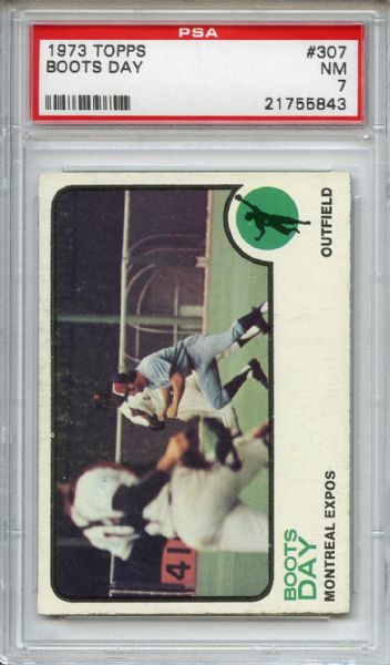 1973 Topps 307 Boots Day PSA NM 7