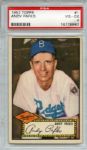 1952 Topps 1 Andy Pafko Red Back PSA VG-EX 4