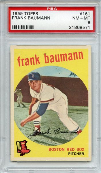 1959 Topps 161 Frank Baumann PSA NM-MT 8