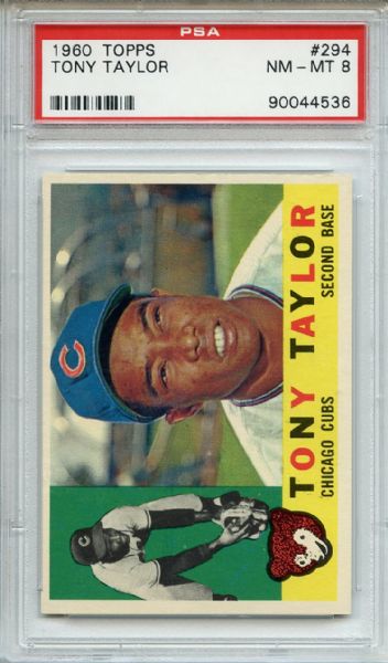 1960 Topps 294 Tony Taylor PSA NM-MT 8