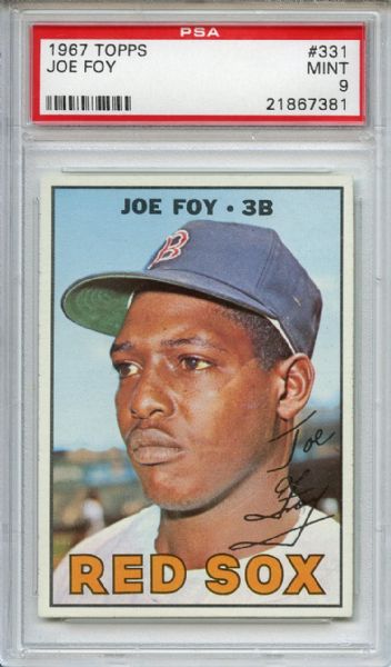 1967 Topps 331 Joe Foy PSA MINT 9