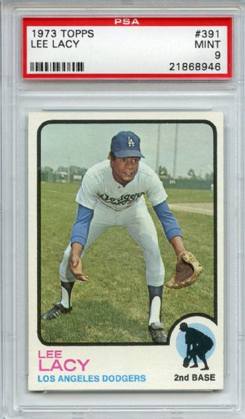 1973 Topps 391 Lee Lacy PSA MINT 9