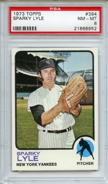 1973 Topps 394 Sparky Lyle PSA NM-MT 8