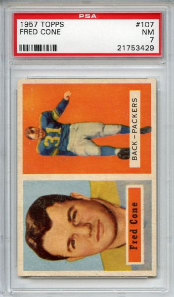 1957 Topps 107 Fred Cone PSA NM 7