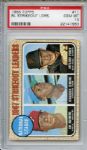 1968 Topps 11 NL Strikeout Leaders Bunning Jenkins Perry PSA GEM MT 10