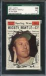 1961 Topps 578 Mickey Mantle All Star SGC MINT 96 / 9