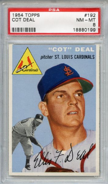 1954 Topps  192 Cot Deal PSA NM-MT 8