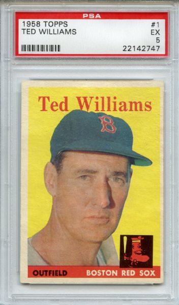 1958 Topps 1 Ted Williams PSA EX 5