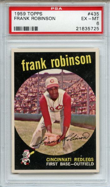 1959 Topps 435 Frank Robinson PSA EX-MT 6