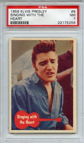 1956  Elvis Presley 8 Singing with the Heart PSA NM 7