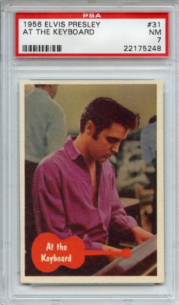 1956  Elvis Presley 31 At the Keyboard PSA NM 7