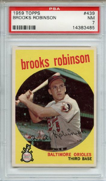 1959 Topps 439 Brooks Robinson PSA NM 7