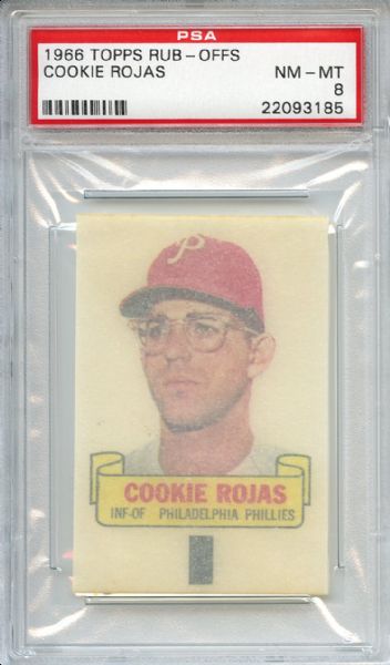 1966 Topps Rub-Offs Cookie Rojas PSA NM-MT 8