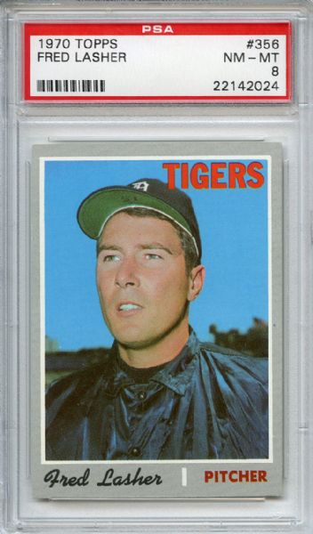 1970 Topps 356 Fred Lasher PSA NM-MT 8